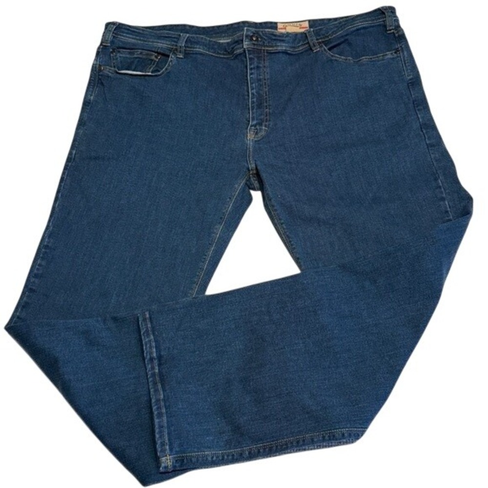 Orvis Five Pocket Jeans Denim Outdoor Utility Straight Leg Stretch Men's 46x30